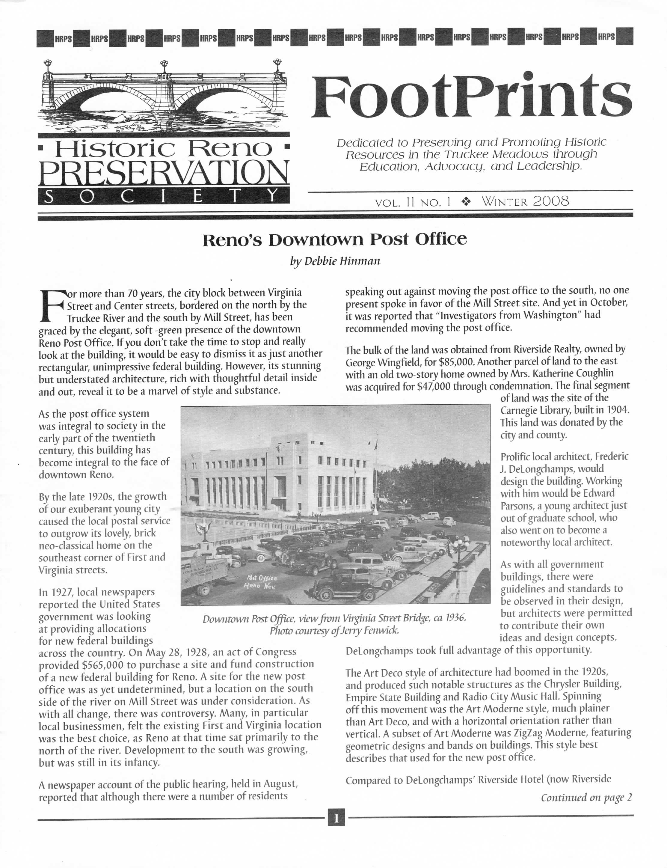 FootPrints Volume 11, Number 1, Winter 2008