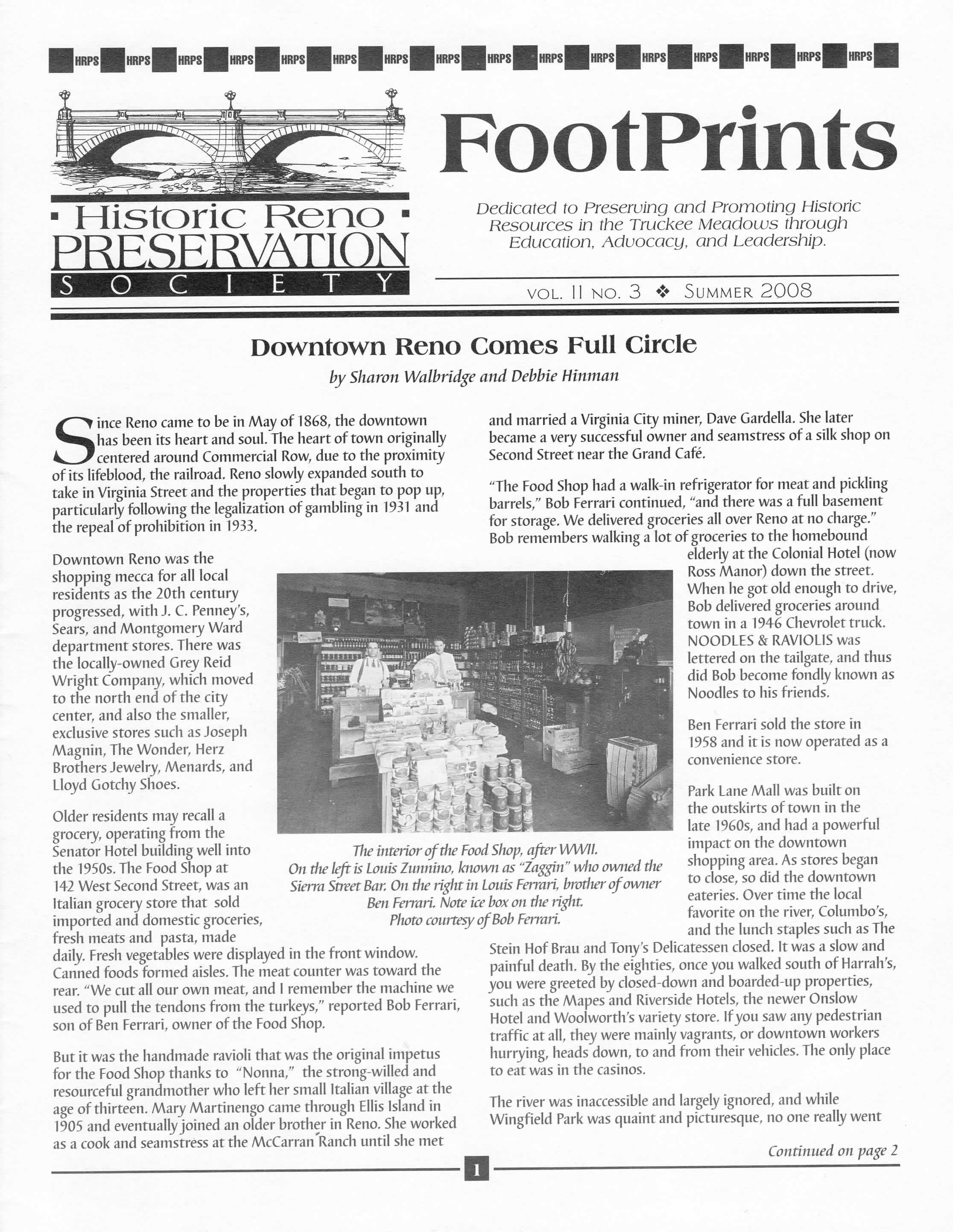 FootPrints Volume 11, Number 3, Summer 2008