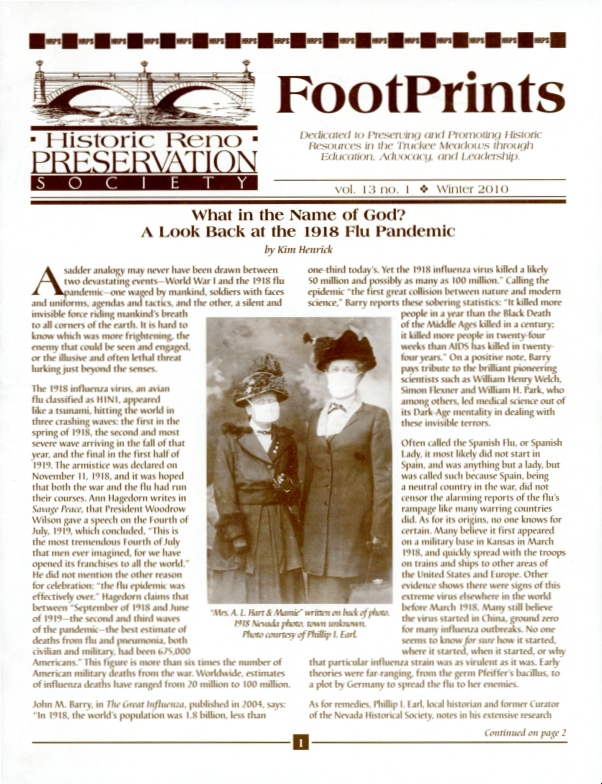 FootPrints Volume 13, Number 1, Winter 2010