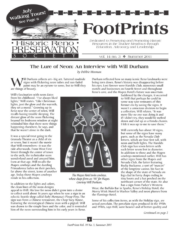 FootPrints Volume 14, Number 3, Summer 2011