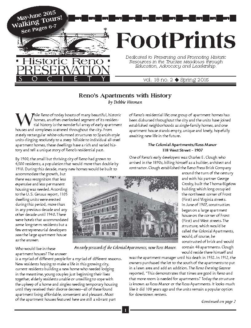FootPrints Volume 18, Number 2, Spring 2015