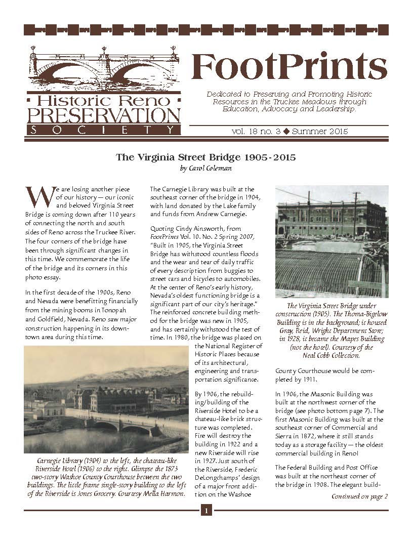 FootPrints Volume 18, Number 3, Summer 2015