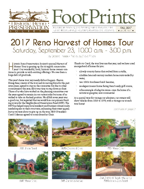 FootPrints Volume 20, Number 4, Fall 2017