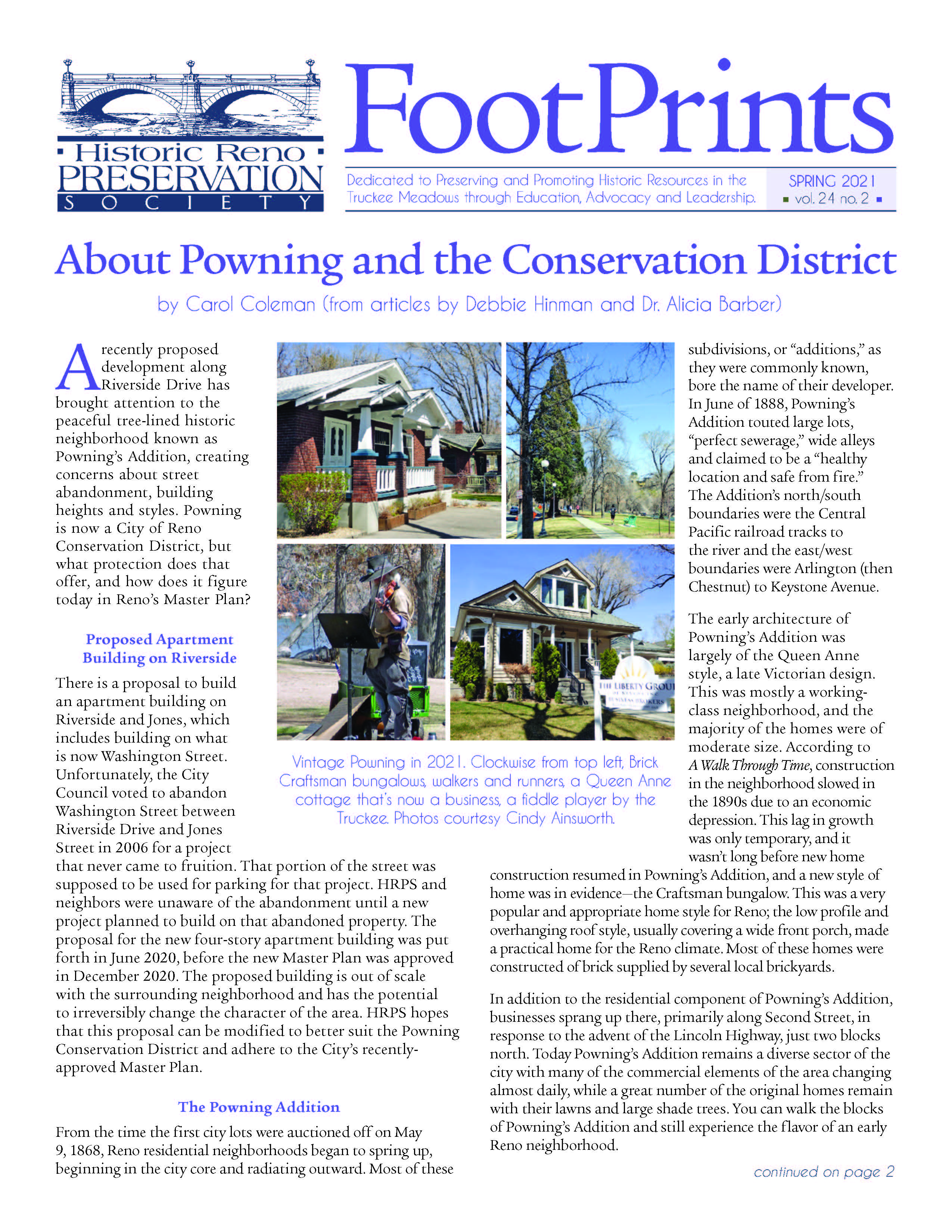 FootPrints Volume 24, Number 2, Spring 2021