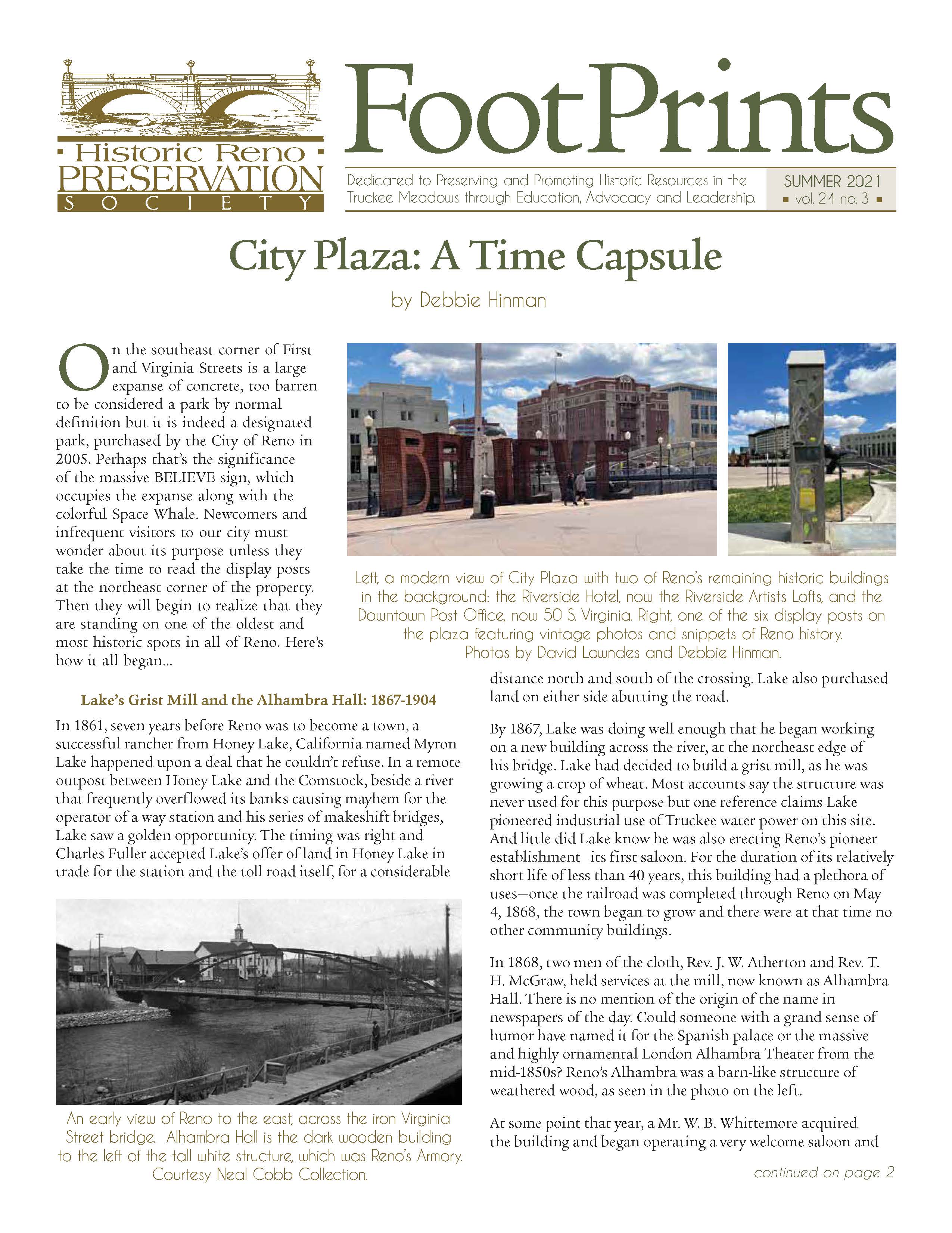 FootPrints Volume 24, Number 3, Summer 2021