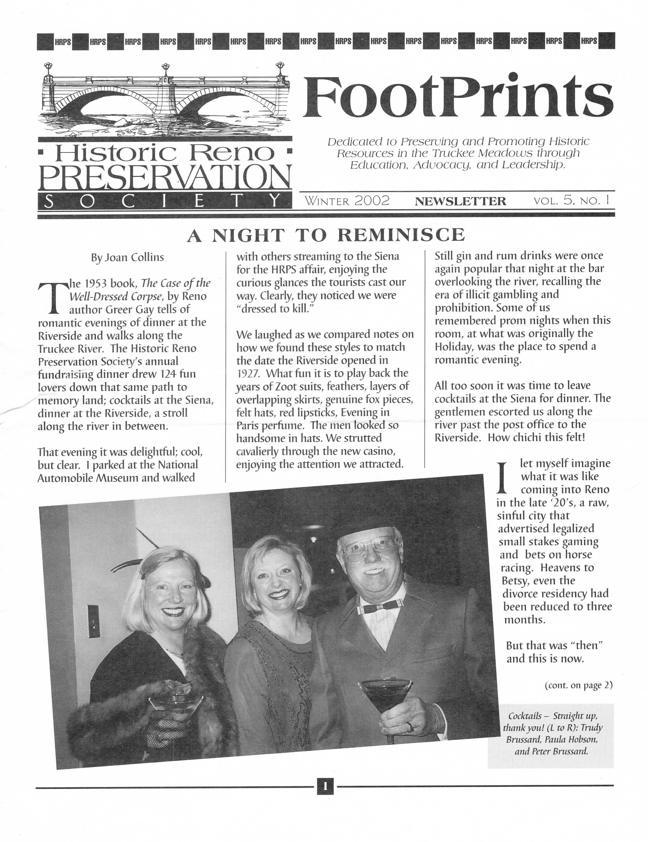 FootPrints Volume 5, Number 1, Winter 2002
