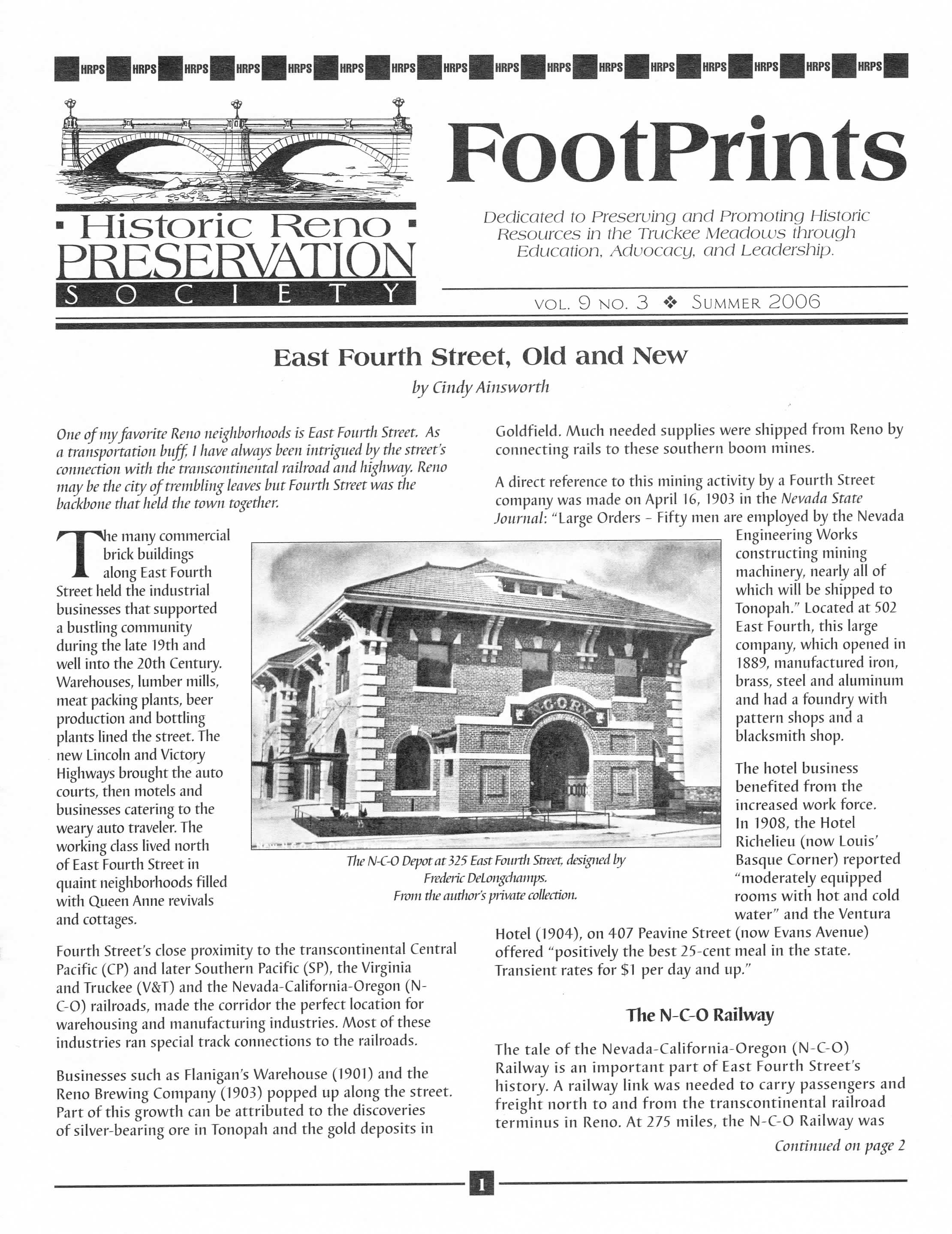 FootPrints Volume 9, Number 3, Summer 2006